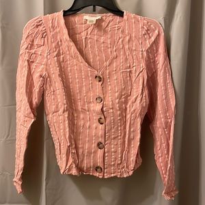 Long Sleeve Button Front